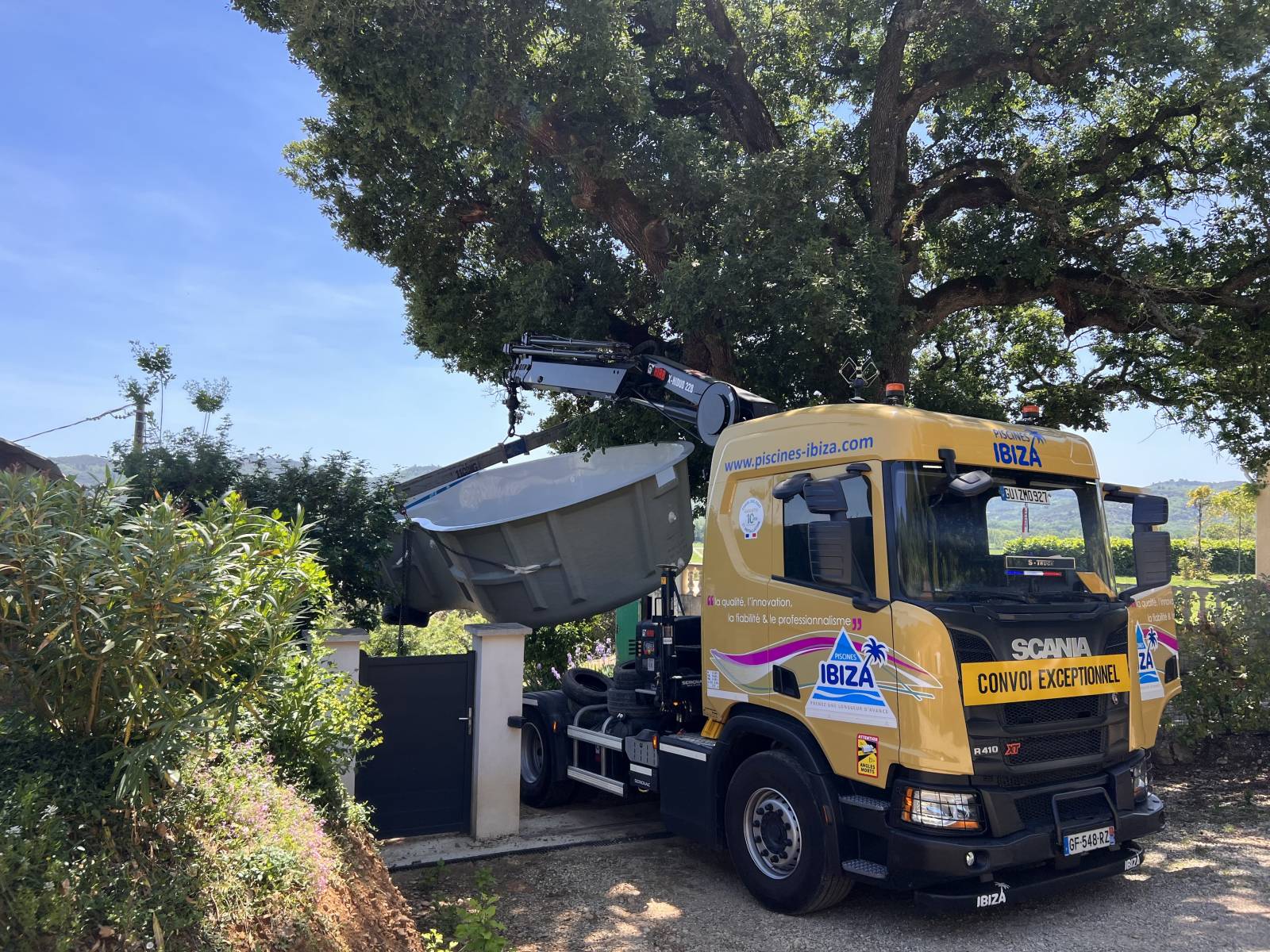 Camion piscine Ibiza