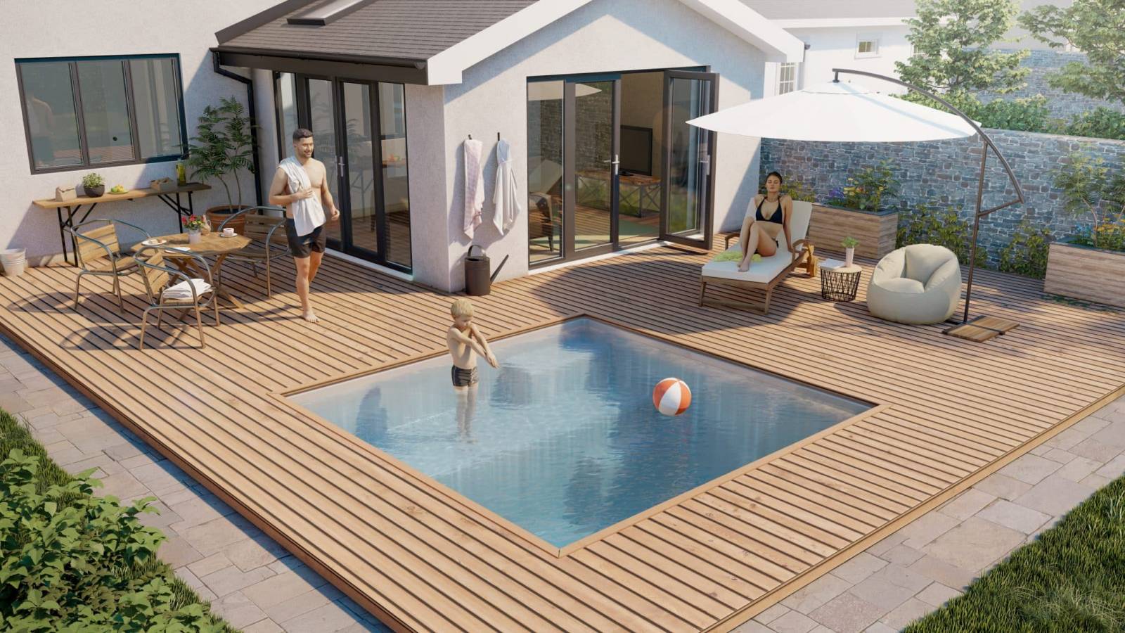 Piscine moins de 10 sans déclaration à Manosque