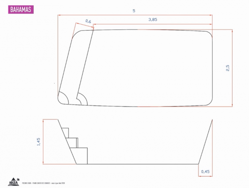 Plan piscine Bahamas