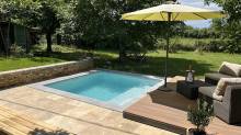 Installation d’une piscine coque IBIZA de moins de 10m² sans déclaration à Manosque